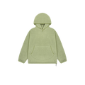 Sunrise Fleece Snap Hoodie by Kappy, presented against a plain black background, highlights its classic design with a front pocket.