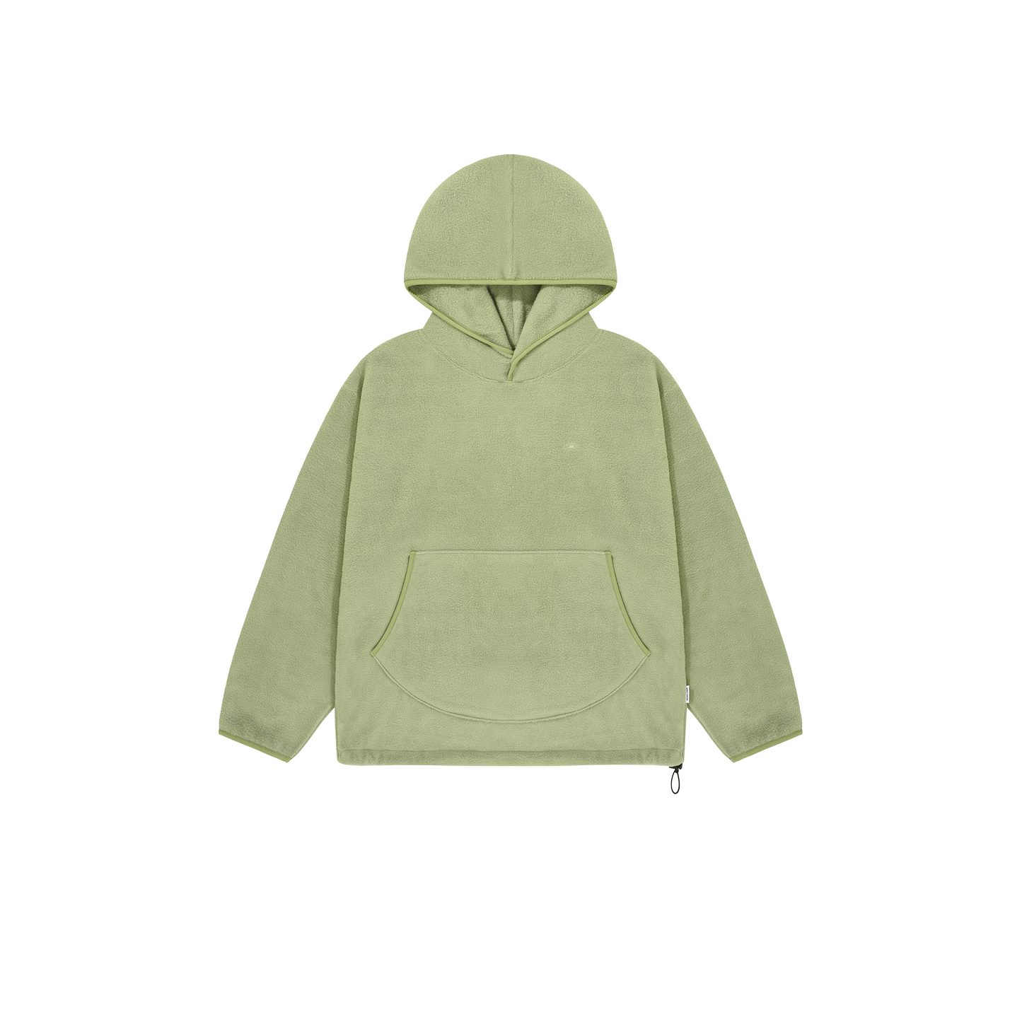 Sunrise Fleece Snap Hoodie by Kappy, presented against a plain black background, highlights its classic design with a front pocket.