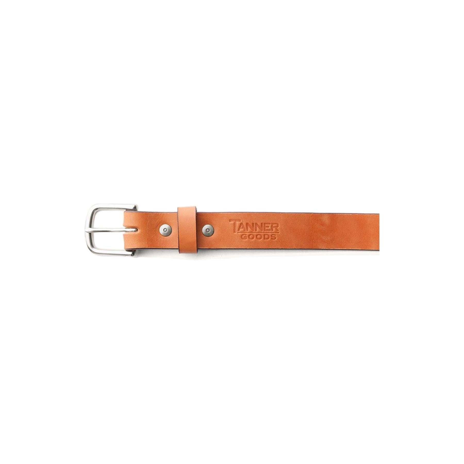 Tanner Goods M Belts Classic Belt, Saddle Tan / Stainless