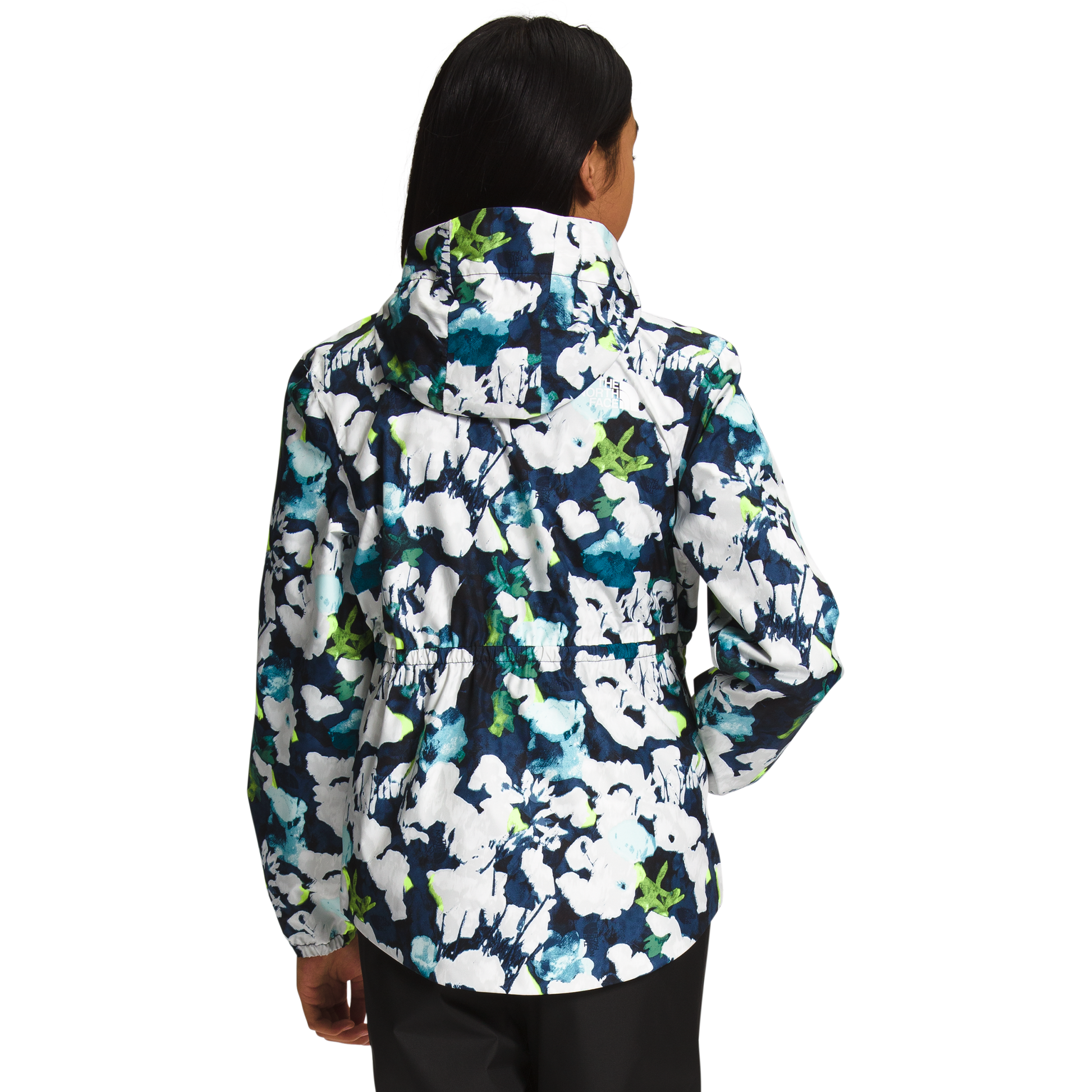 The North Face K Rain Jacket Antora Rain Jacket, Summit Navy Abstract Floral Print