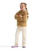 The North Face K Sweatshirt Campshire Full-Zip Hoodie - Teddy Brown