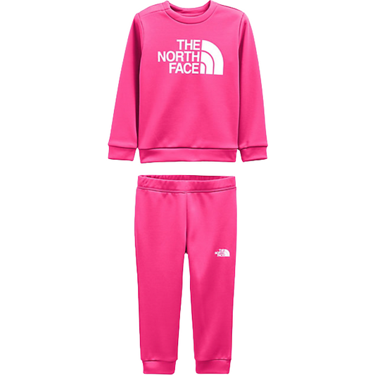 The North Face K Sweatshirts Toddler Surgent Crew Set, Cabaret Pink