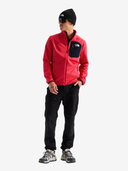 The North Face M Fleece Crest Full-Zip - Elevation Red/TNF Black