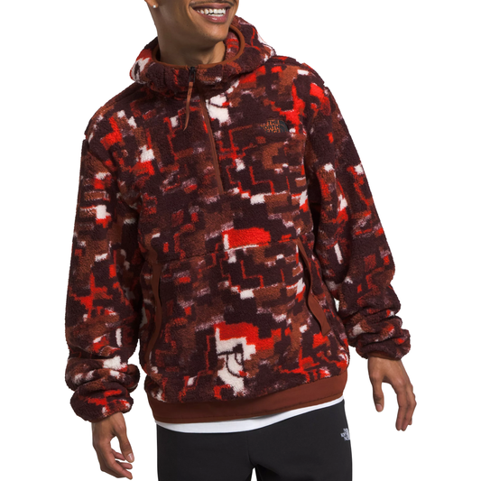 The North Face M Jacket Campshire Fleece Jacket, Fiery Red Digi Half Dome Print
