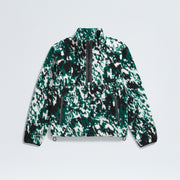 The North Face M Jacket Deep Nori Trail Grid Fleece Print / S M TNF Fleeski 1/4 Zip Pullover