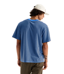 The North Face M Tee Men's Vista Stripe Short-Sleeve Tee - Cumulus Cloud TNF Pinch Stripe