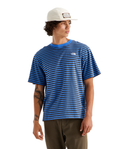 The North Face M Tee Men's Vista Stripe Short-Sleeve Tee - Cumulus Cloud TNF Pinch Stripe