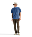 The North Face M Tee Men's Vista Stripe Short-Sleeve Tee - Cumulus Cloud TNF Pinch Stripe