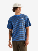 The North Face M Tee S Vista Stripe Short-Sleeve Tee - Cumulus Cloud TNF Pinch Stripe