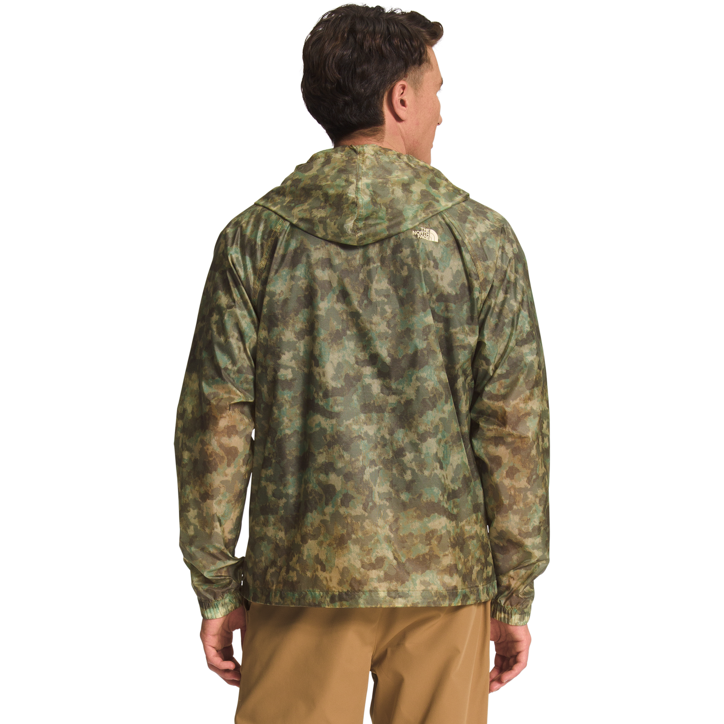 The North Face M Wind Jacket Men's Heritage Wind Jacket, Military Olive Stippled Camo Print