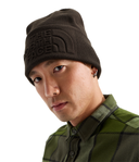 The North Face U Hat OS Aprés Embossed Beanie - Dark Chestnut