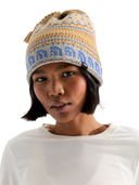 The North Face U Hat OS Cabin Ski Tuke - Desert Stone Jacquard/Tassel