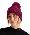 The North Face U Hat OS Heritage Ski Tuke - Burgundy Crush/Lali Guran