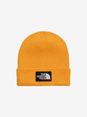 The North Face U Hat OS TNF Logo Box Cuffed Beanie - Summit Gold