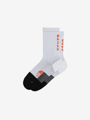 The North Face U Socks S Never Stop Trail Run Crew Socks - TNF White/Acrylic Orange