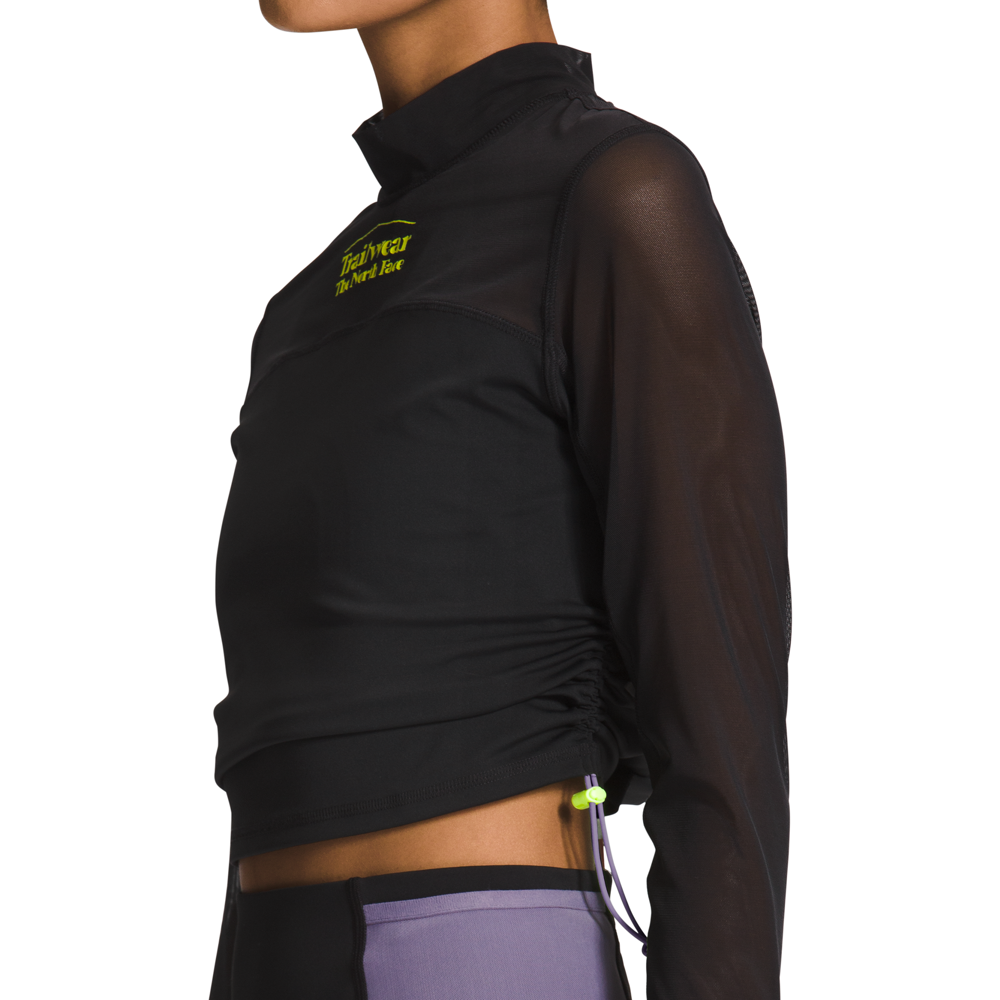 The North Face W Active Top Women's Trailwear QTM Mock Neck L/S, TNF Black