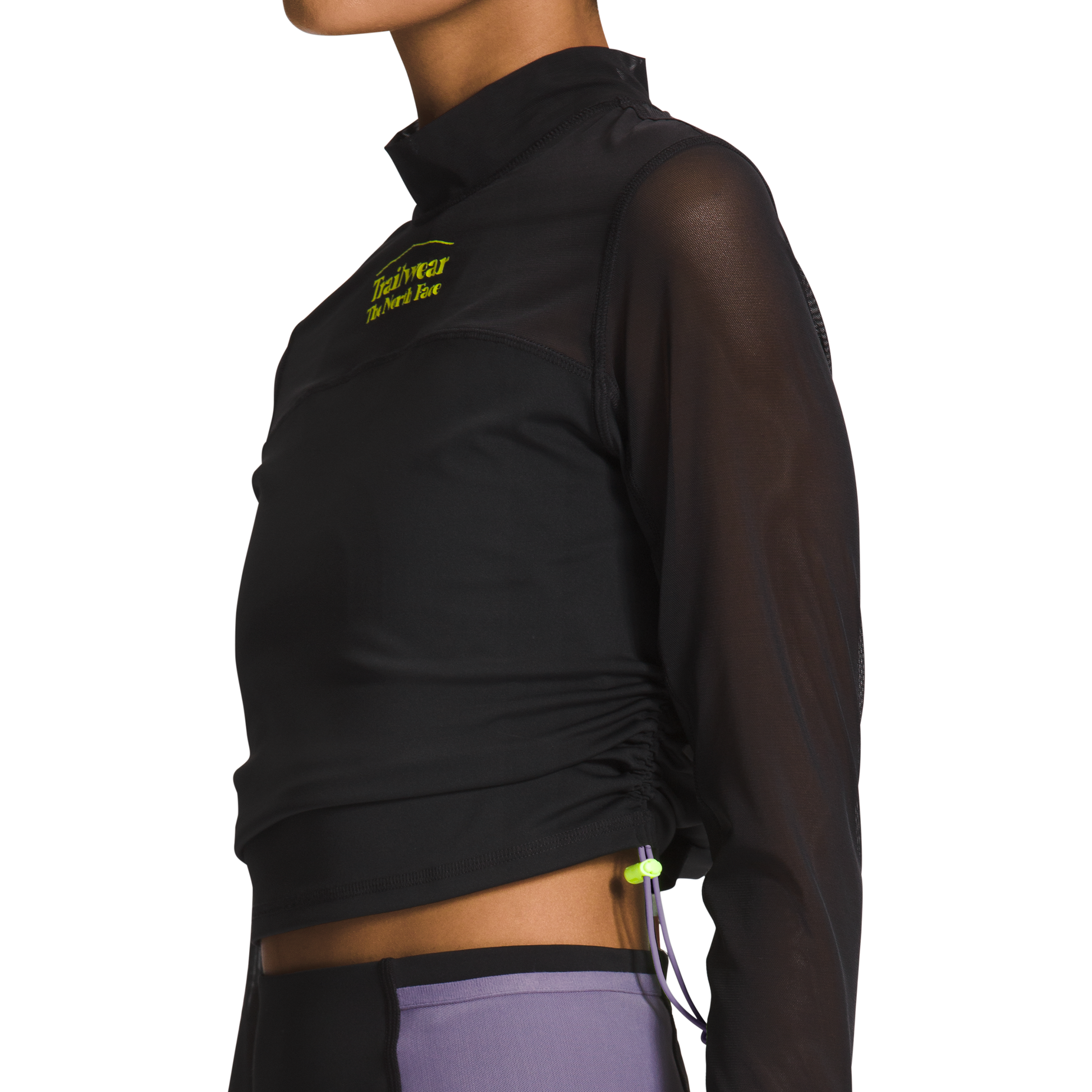 【WOOHWA】23FW★ WRINKLE MESH TURTLTE NECK W Trailwear QTM Mock Neck L/S, TNF Black – Westerlind