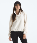 The North Face W Fleece Women's Glacier Fleece ½-Zip Short Jacket - White Dune