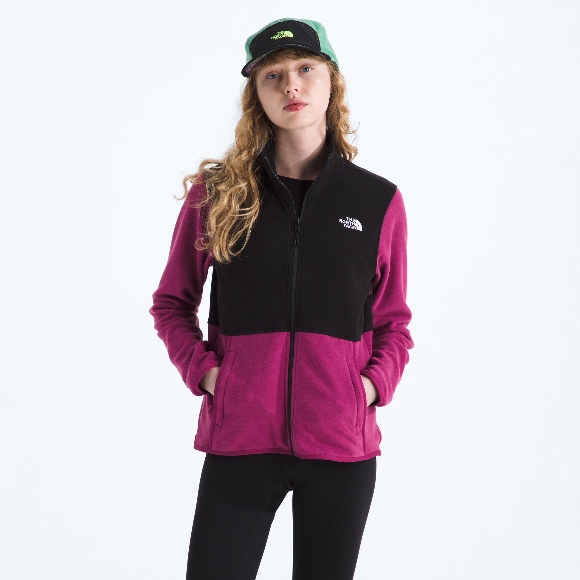 The North Face W Jacket Cyber Berry/TNF Black / S W Glacier Fleece Jacket