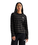 The North Face W Tee Women's Vista Stripe Long-Sleeve Tee - TNF Black TNF Open Stripe