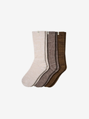 UGG W Socks O/S Rib Knit Slouchy Crew 3-Pack