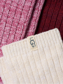 UGG W Socks O/S Rib Knit Slouchy Crew 3-Pack