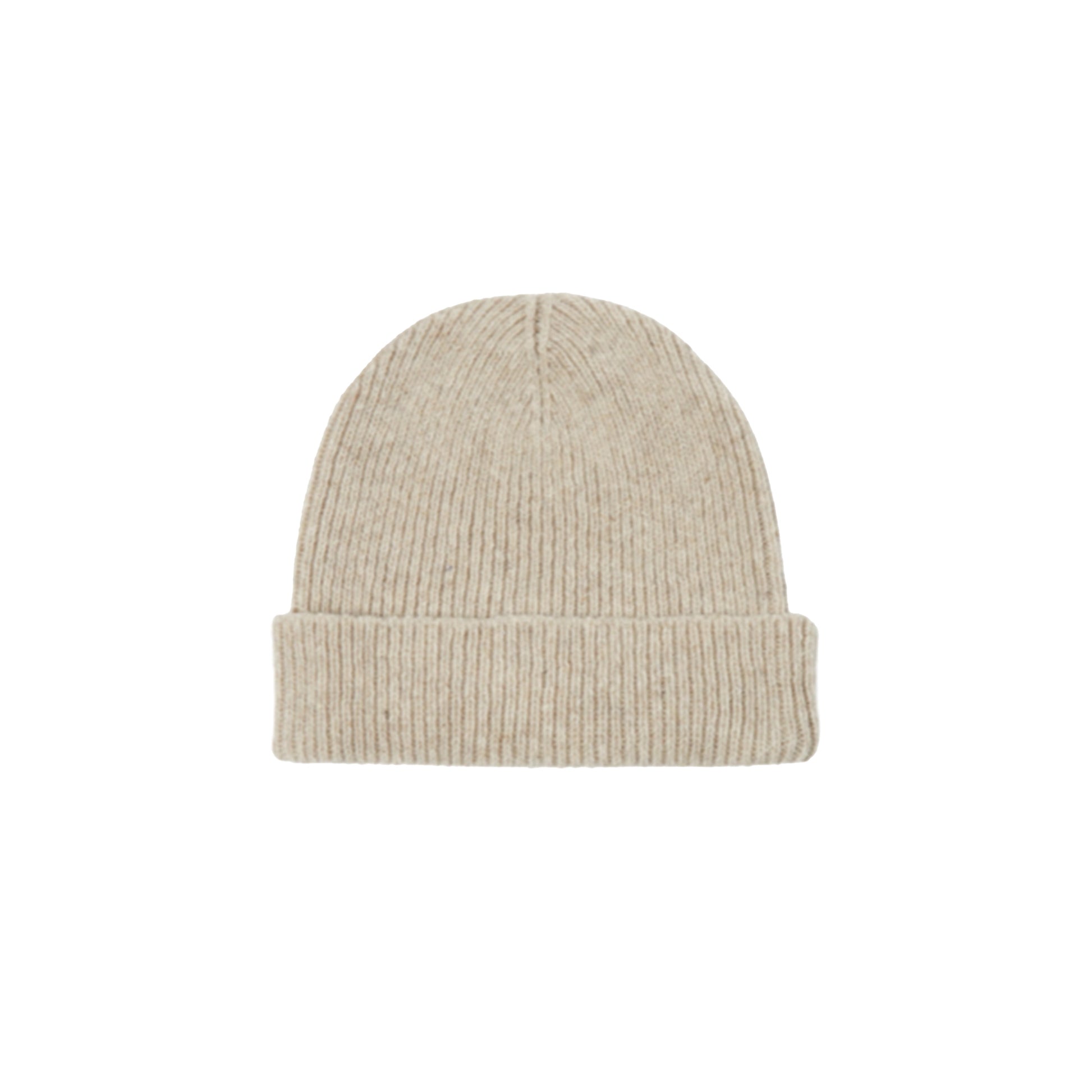 Universal Works Beanie One Size Wool Cashmere Watch Cap, Beige