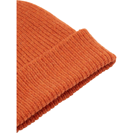 Universal Works Beanie One Size Wool Cashmere Watch Cap, Orange