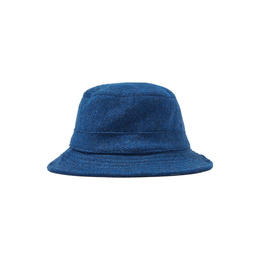 Universal Works Bucket Hat Harris Tweed Bucket Hat, Indigo
