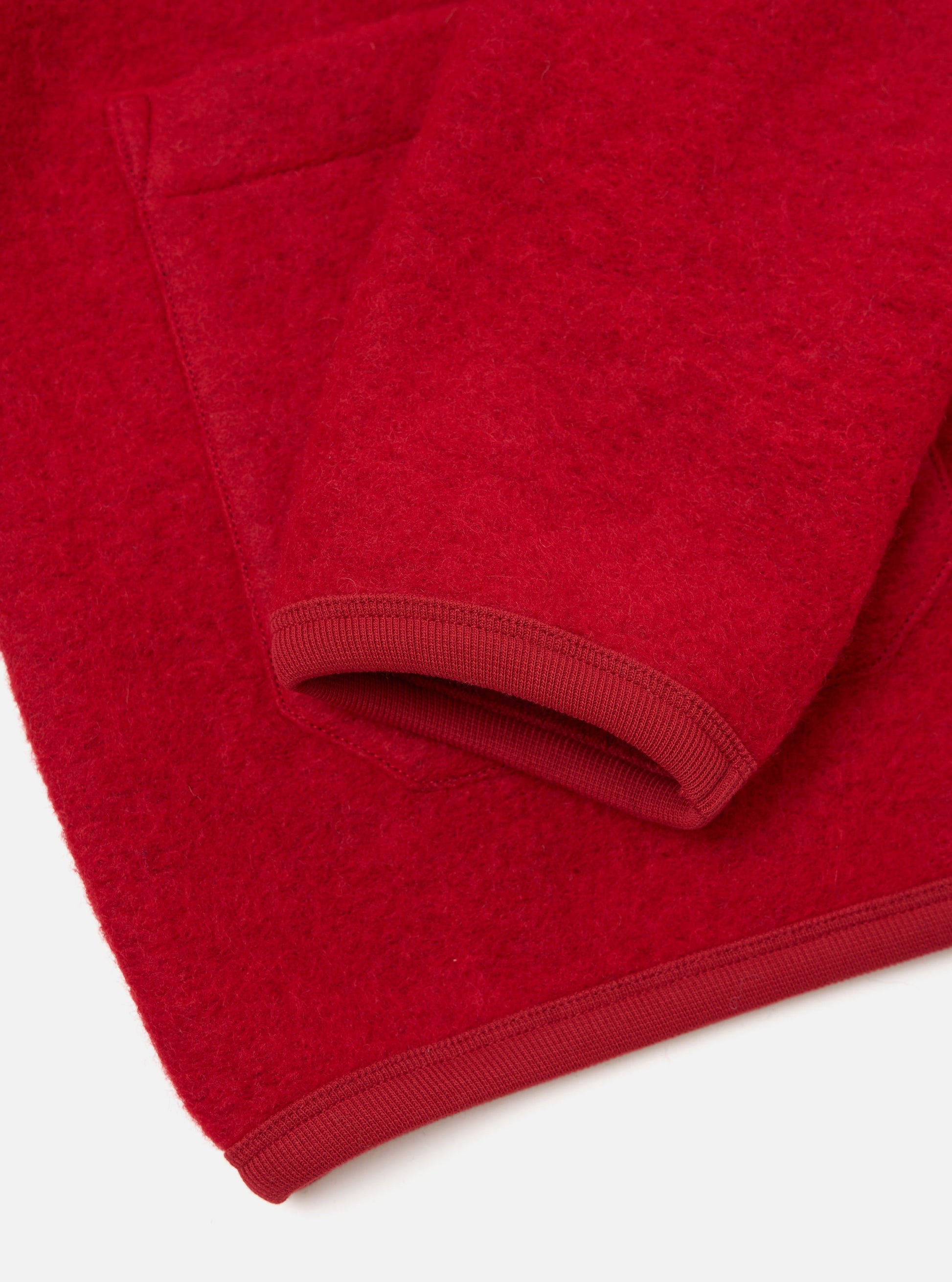 Universal Works Cardigans Wool Fleece Cardigan - Scarlet