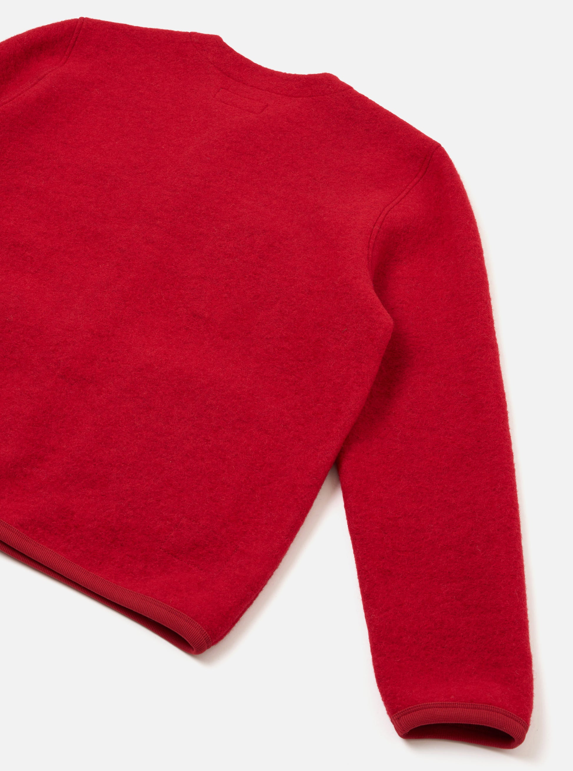 Universal Works Cardigans Wool Fleece Cardigan - Scarlet