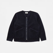 Universal Works Jacket Navy / XS Zip Liner Jacket Wool Fleece