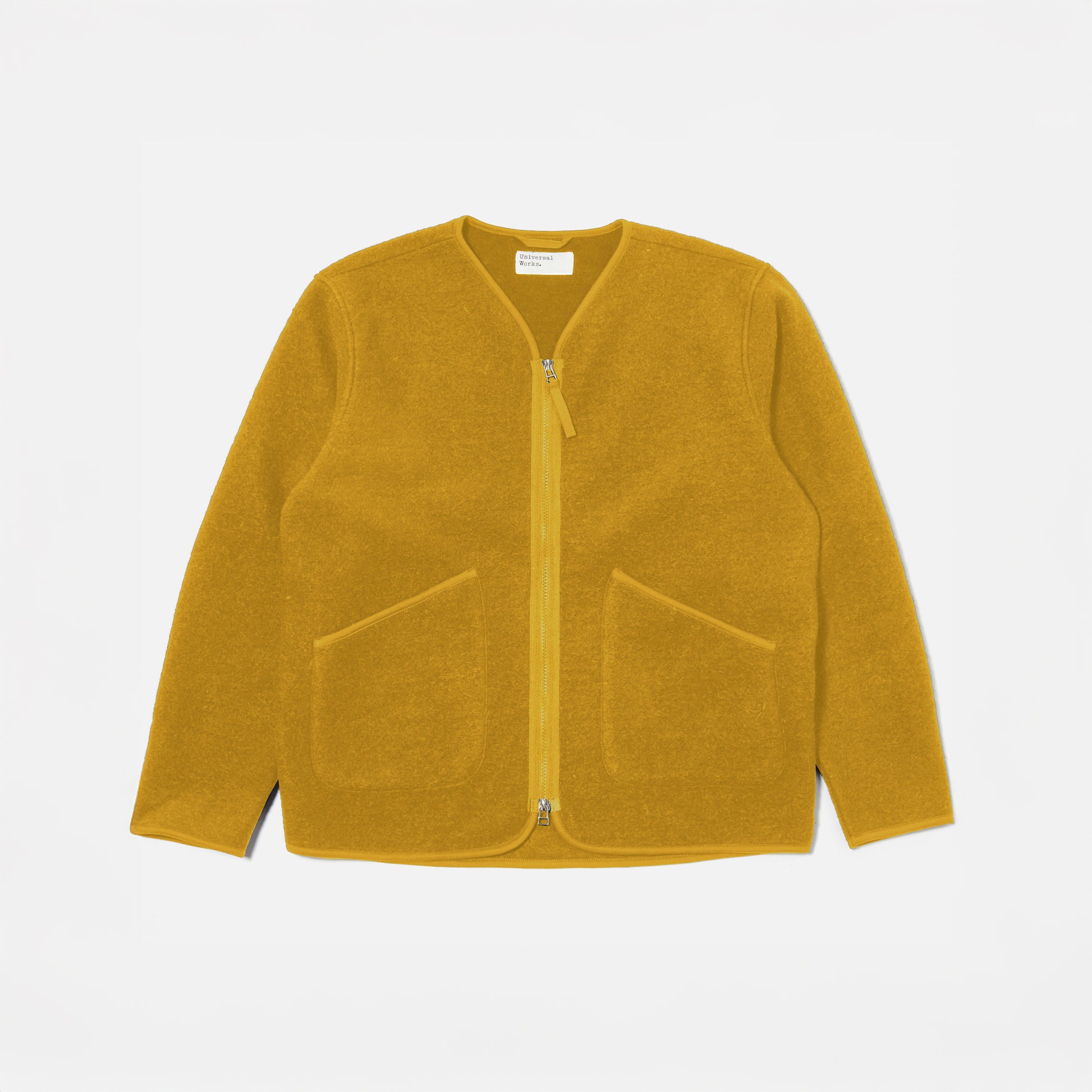 Universal Works Jacket Yellow / XS Zip Liner Jacket Wool Fleece