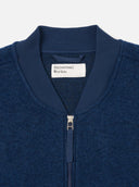 Universal Works Jackets Wool Fleece Zip Waistcoat - Indigo