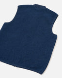 Universal Works Jackets Wool Fleece Zip Waistcoat - Indigo