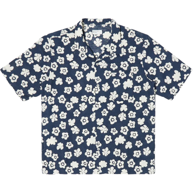 Universal Works M Button Down Shirt Road Shirt, Indigo Flower