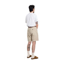 Universal Works M Casual Shorts Pleated Track Short Paper Touch Cotton, Stone