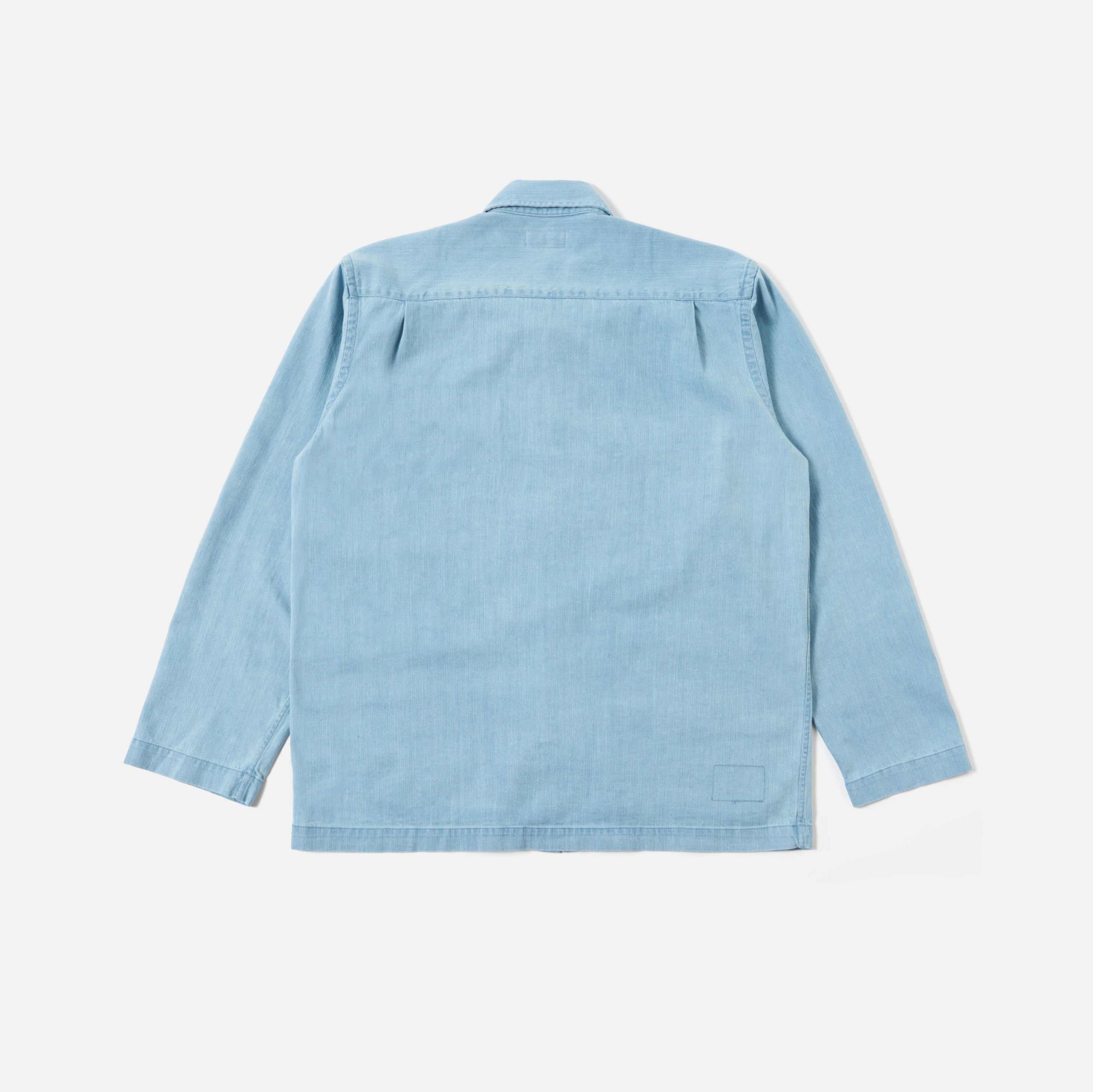 Universal Works M Jacket 8 Oz Organic Denim Dockside Jacket, Washed Indigo