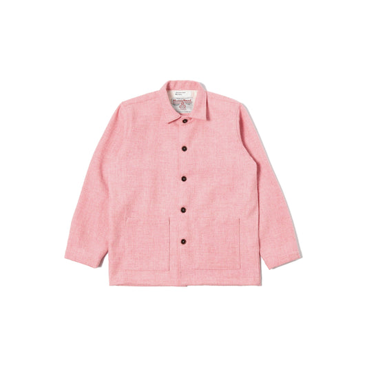 Universal Works M Jacket Easy Overjacket Harris Tweed, Pink