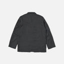 Universal Works M Jacket Mini Check Three Button Jacket, Black