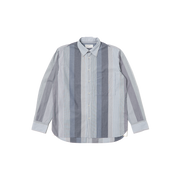 Universal Works M LS Button Down Shirt Blue Stripe / S Square Pocket Shirt