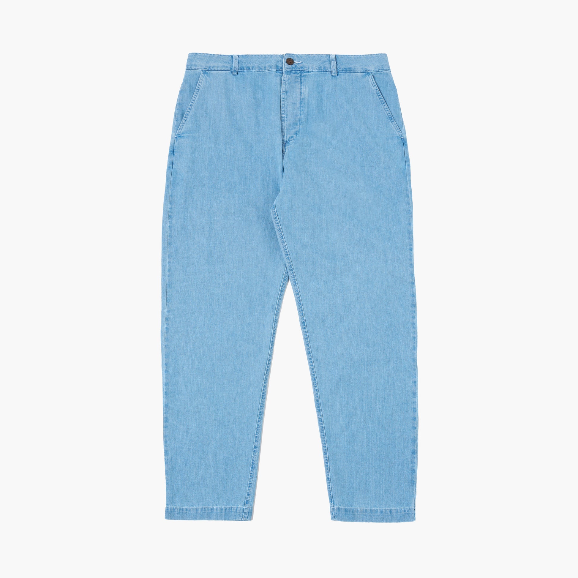 Universal Works M Pants 8 Oz Organic Denim Military Chino, Washed Indigo