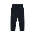 Navy Military Chino Corduroy by Universal Works featuring a military-inspired design with two back pockets and a slightly tapered leg, displayed flat on a white background.