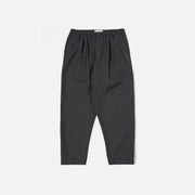 Universal Works M Pants Mini Check Pleated Track Pant, Black