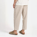 Universal Works M Pants Ospina Check Cotton High Water Trouser, Ecru/Sand