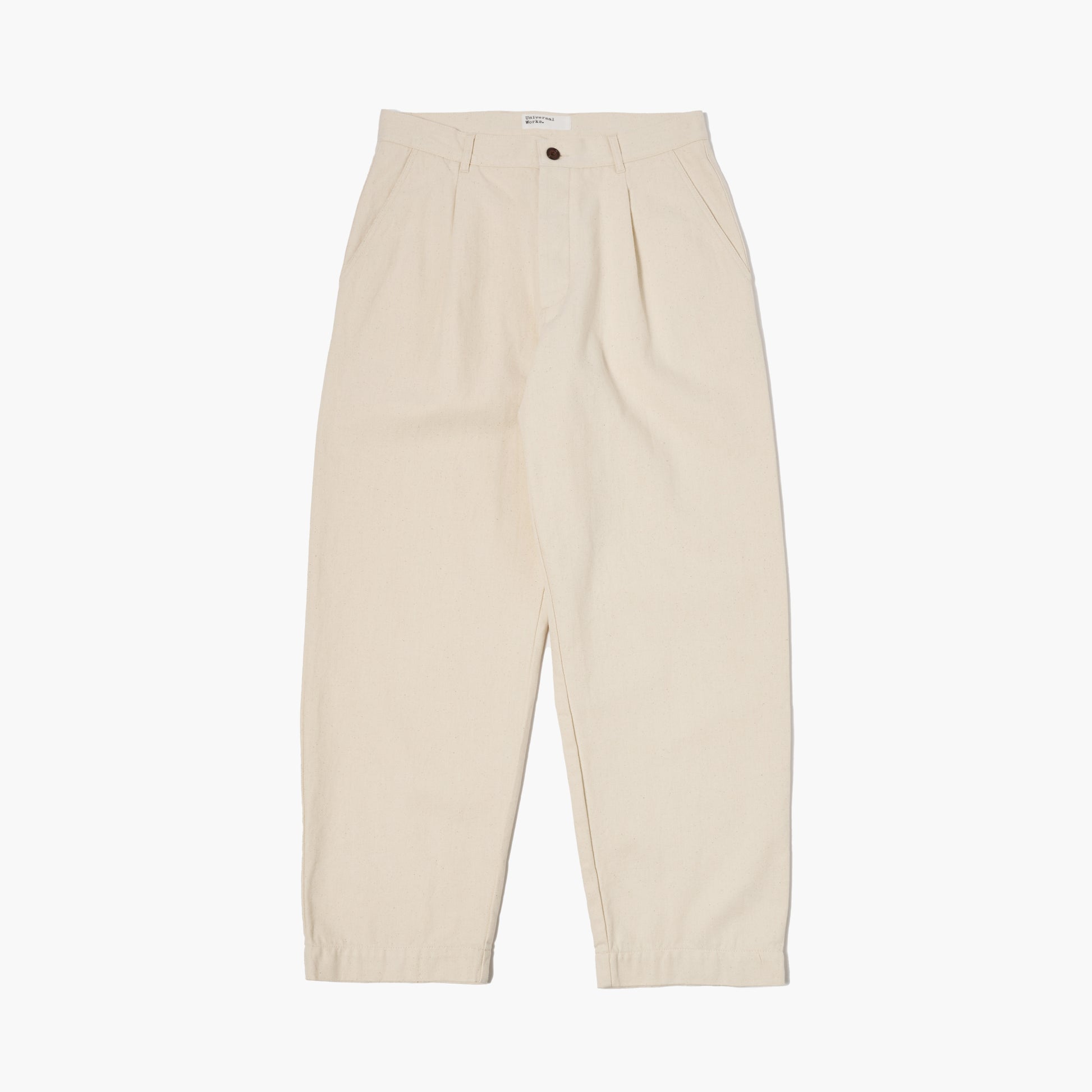 Universal Works M Pants Recycled Cotton Duke Pant, Ecru