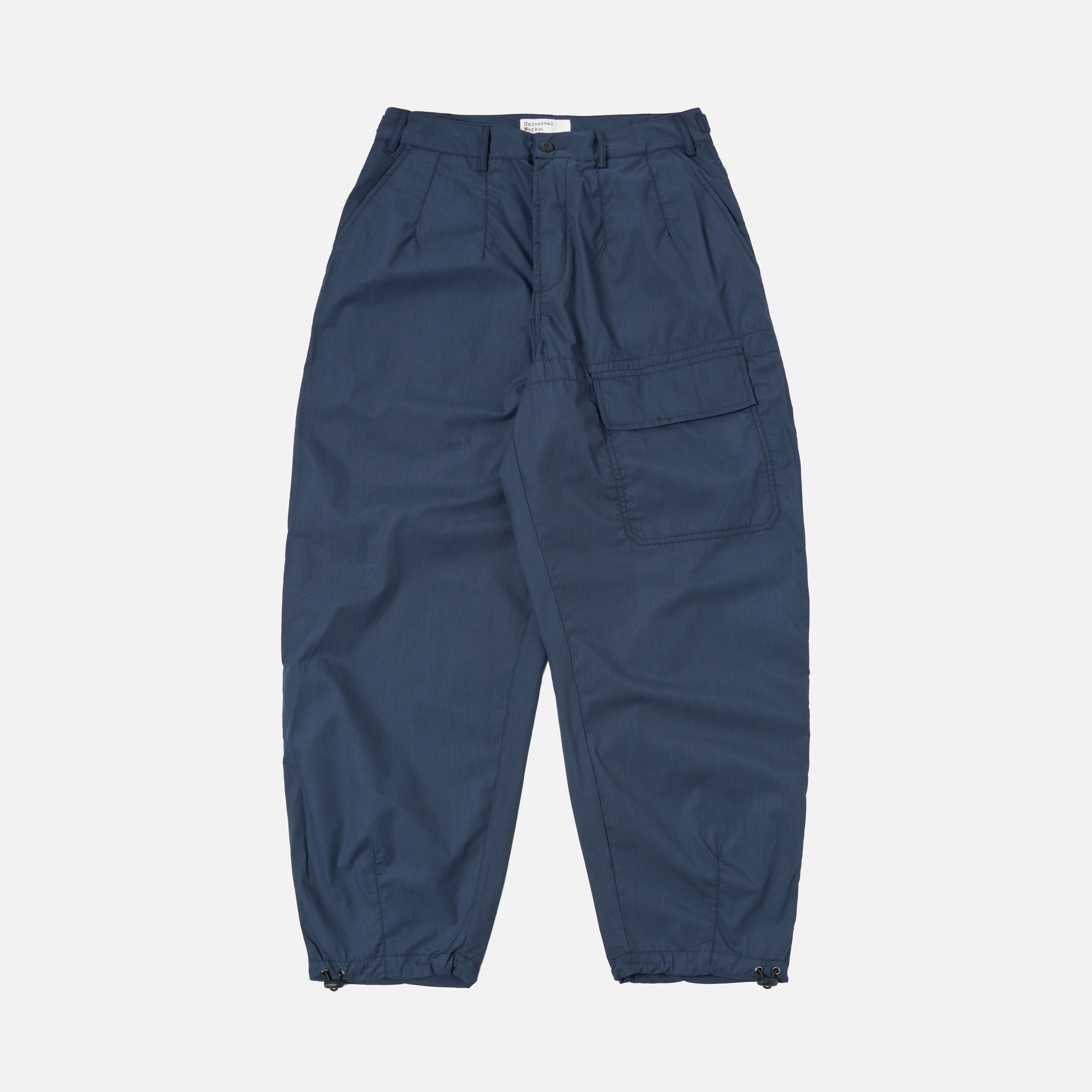 Universal Works M Pants Recycled Poly Tech Loose Pilot Trousers, Navy