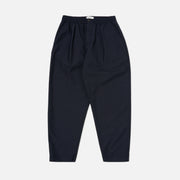 Universal Works M Pants Tropical Suiting Pleated Track Pant, Navy