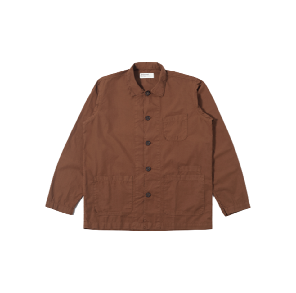Universal Works M Shacket Bakers Overshirt, Brown