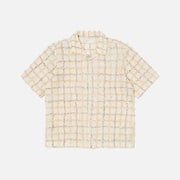 Universal Works M Shirt 3D Check Road Shirt, Ecru
